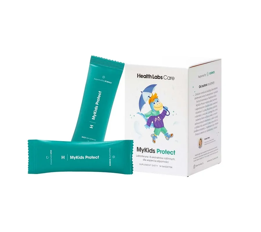 obrazek 1 Health Labs Care MyKids Protect, Suplement diety wspierający odporność Saszetki
