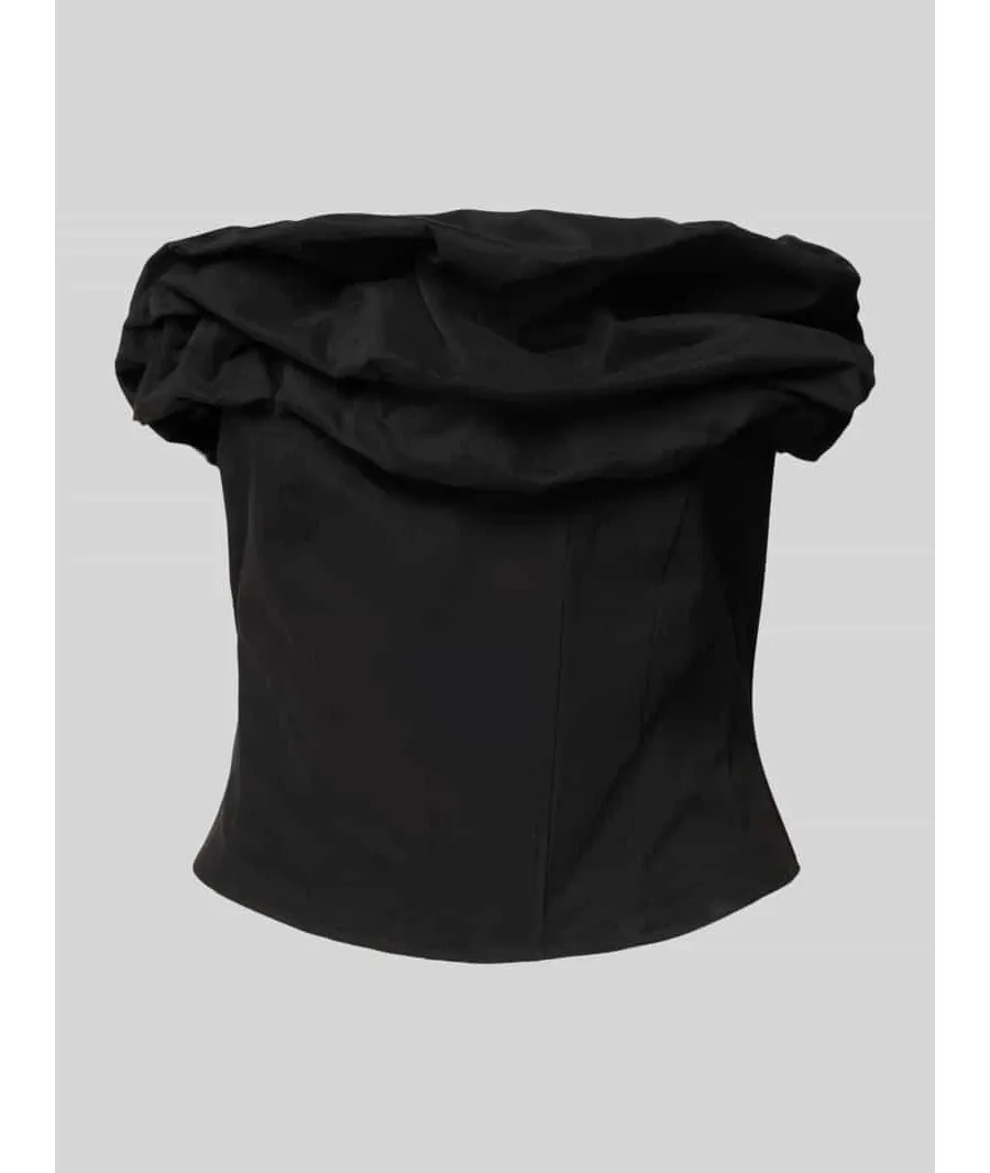 obrazek 1 Top bluzkowy krótki z ozdobnym obszyciem model ‘Glam’