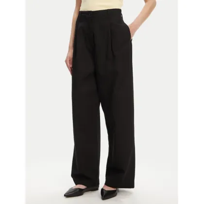 Zdjęcie Tommy Hilfiger Spodnie materiałowe WW0WW45780 Czarny Wide Leg