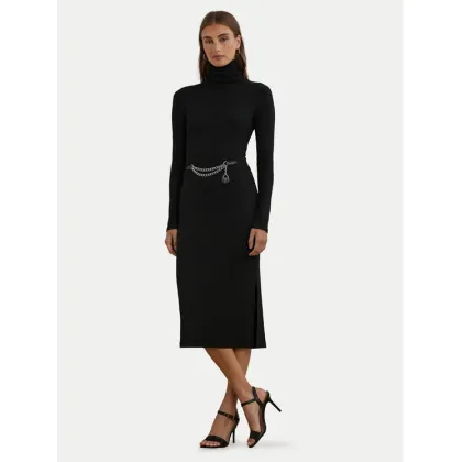 Zdjęcie LAUREN RALPH LAUREN Sukienka dzianinowa 250951822001 Czarny Slim Fit