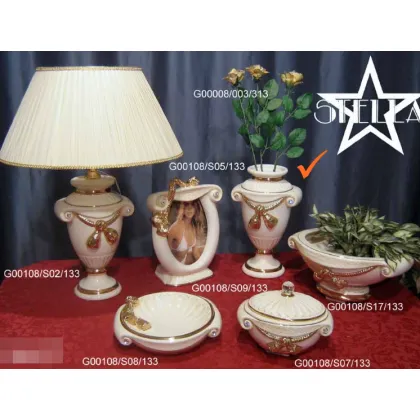 Picture Decorative ceramic vase with Swarovski crystals