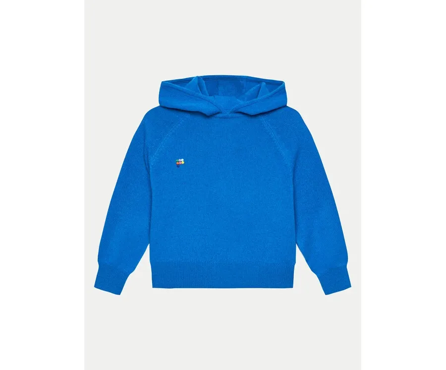 obrazek 1 Pangaia Bluza Recycled Cashmere Niebieski Relaxed Fit