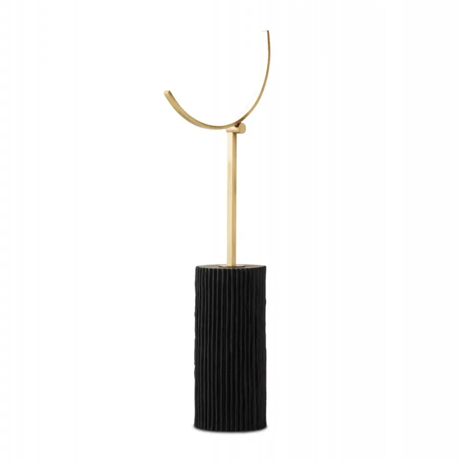 obrazek 1 Lampa stołowa z kolumnową ceramiczną podstawą H.84xL.36xP.16 cm