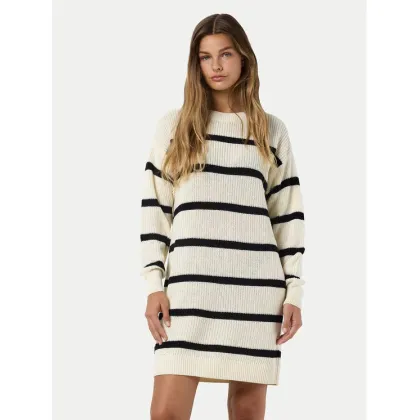 Zdjęcie Noisy May Sukienka dzianinowa Maysa 27027577 Beżowy Loose Fit