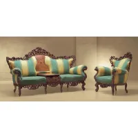 Zdjęcie Prestiżowa sofa i fotel w stylu barokowym do wyjątkowego salonu – Morello Gianpaolo