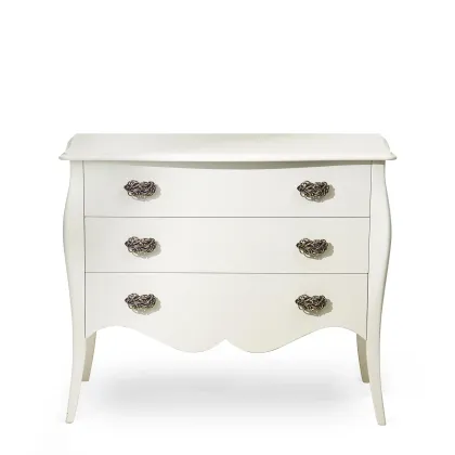 Zdjęcie Włoska drewniana elegancka komoda z 3 drzwiami - H.91x L.111 x P.53 cm