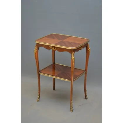 Zdjęcie Elegancki francuski stolik okolicznościowy z dopasowanym do książki blatem - antyk