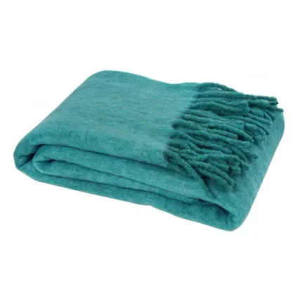 Zdjęcie Cudowny koc, narzuta, pled Rio Vert z wełny i moheru 130x180 cm