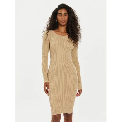 Zdjęcie Guess Sukienka dzianinowa Vanessa W4BK24 Z3I22 Beżowy Regular Fit
