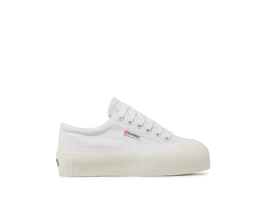 obrazek 1 Superga Trampki Stripe Platform 2631 S5111SW Biały
