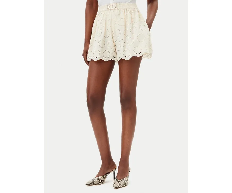 obrazek 1 TWINSET Szorty materiałowe 251TT2363 Écru Loose Fit