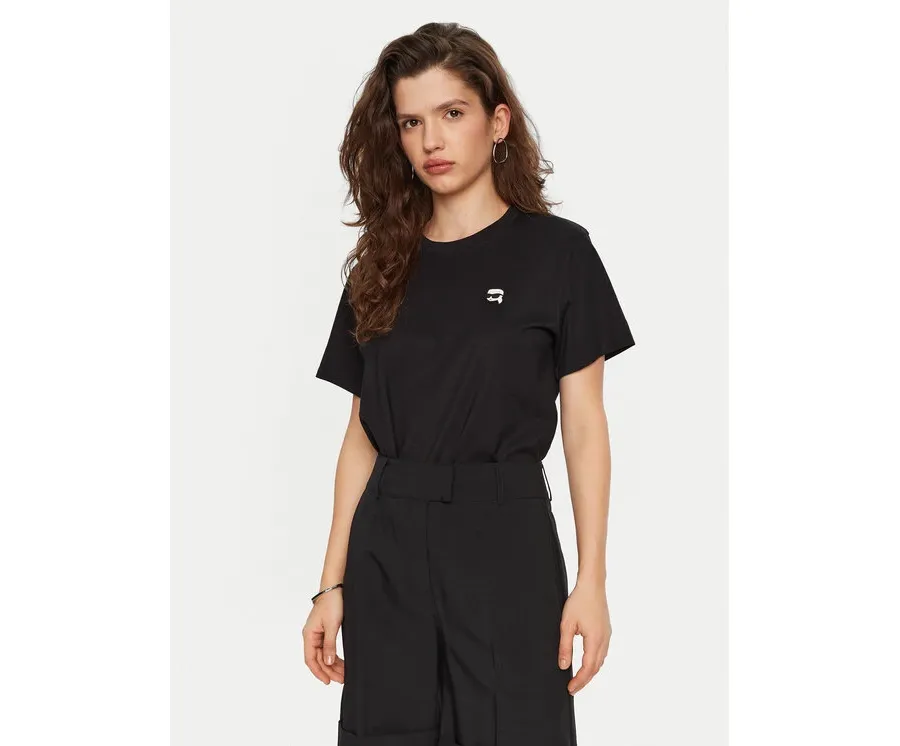 obrazek 1 KARL LAGERFELD T-Shirt A1W17025 Czarny Relaxed Fit