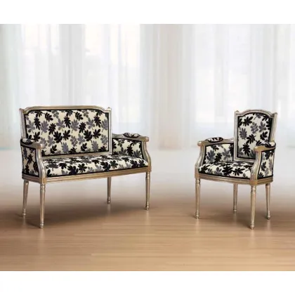 Zdjęcie Wyjątkowa mała sofa w stylu antycznym do salonu - Morello Gianpaolo