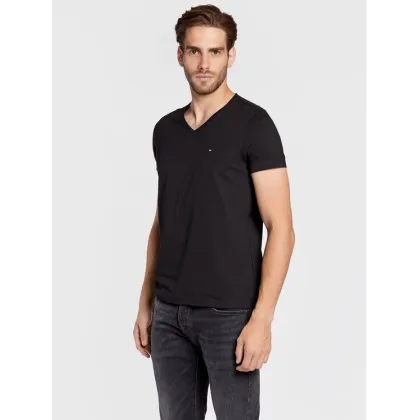 Zdjęcie Tommy Hilfiger T-Shirt Core Stretch MW0MW27540 Czarny Slim Fit