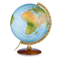 Picture Illuminated Astra globe on a wooden base