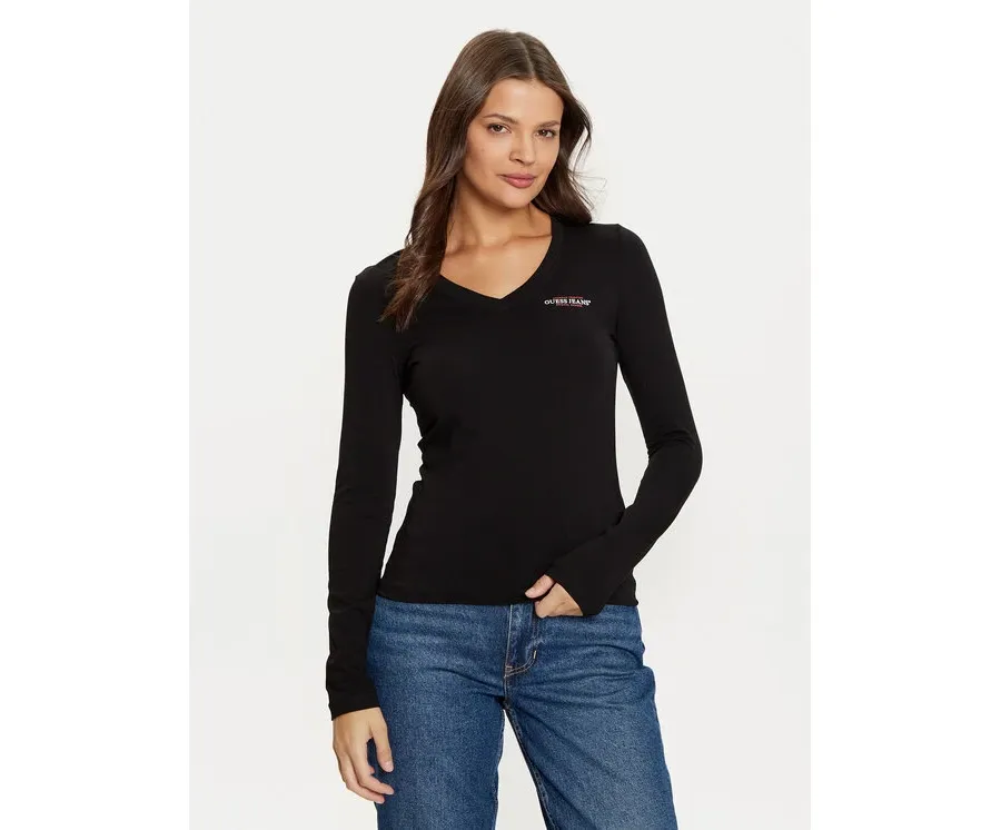 obrazek 1 Guess Jeans Bluzka W4YI21 J1314 Czarny Slim Fit