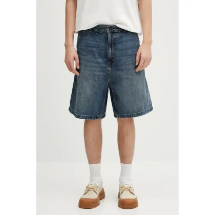 Zdjęcie Carhartt WIP szorty jeansowe OG Single Knee Short męskie kolor niebieski I034872.014L