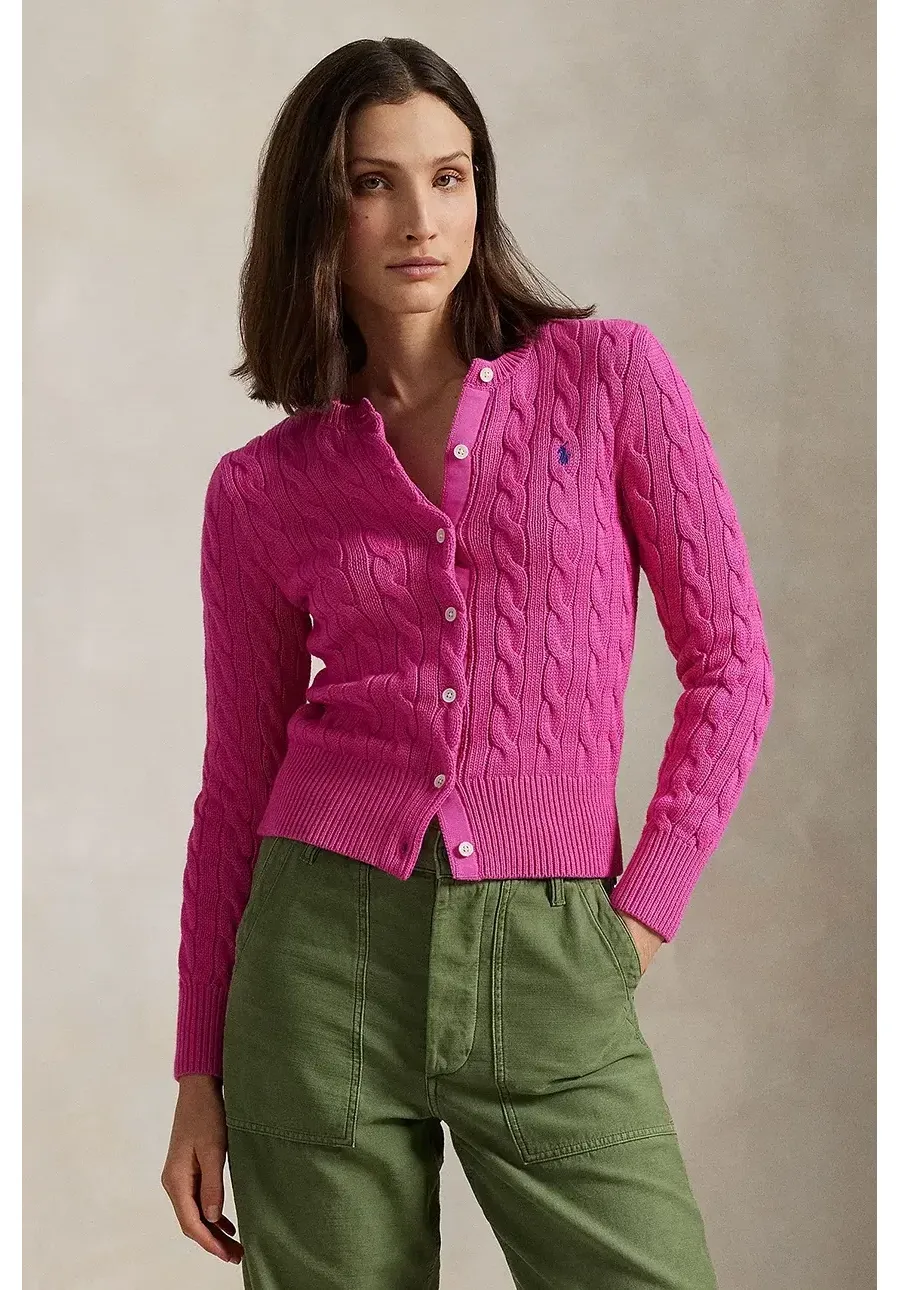 obrazek 1 Polo Ralph Lauren kardigan bawełniany kolor różowy 211891643