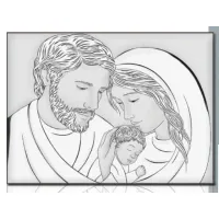 Picture A unique painting on the Holy Family board, dimensions 30.5x22 cm