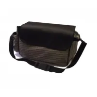 Zdjęcie Włoska torba na ramię z tkaniny i skóry ekologicznej - 54x26x29h cm