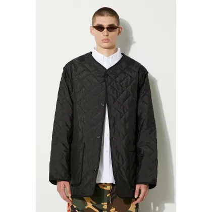 Zdjęcie Kenzo kurtka Weave Liner męska kolor czarny przejściowa oversize FE65OU3089DW.99