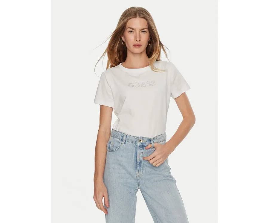 obrazek 1 Guess T-Shirt V3BI11 J1314 Biały Regular Fit