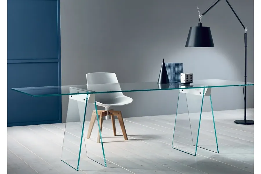 obrazek 2 Włoski stół wykonany ze szkła typu extraclear - Tonelli Design