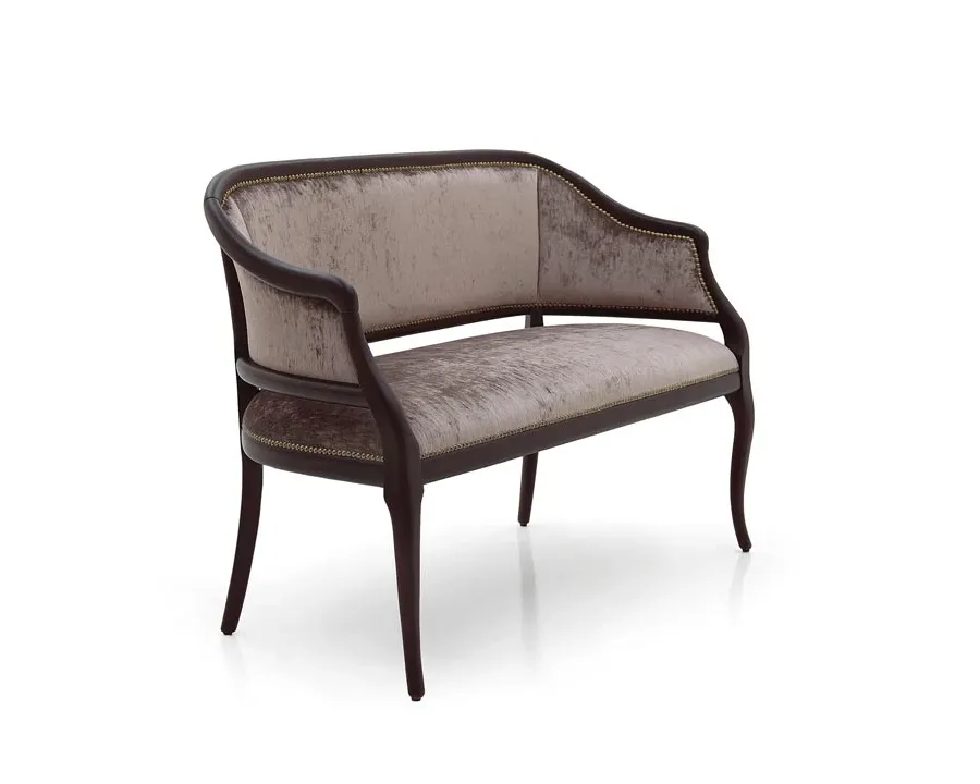 obrazek 2 Elegancka sofa 2-osobowa z drewna bukowego - Sevensedie