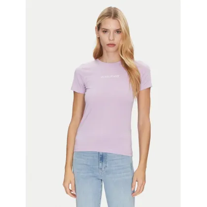 Zdjęcie Guess Jeans T-Shirt W4YI01 J1314 Fioletowy Slim Fit