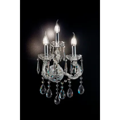 Zdjęcie Stylowa lampa ścienna wykonana z kryształu