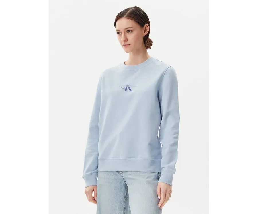 obrazek 1 Calvin Klein Jeans Bluza Gradient Monologo J20J225360 Błękitny Regular Fit