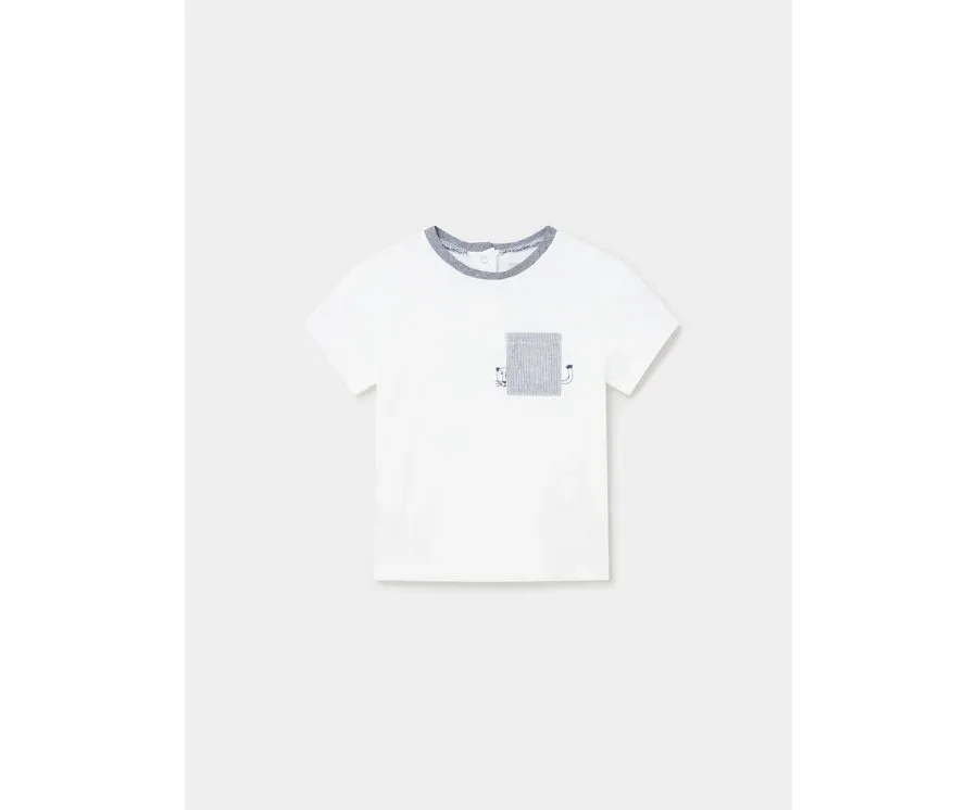 obrazek 1 Mayoral T-Shirt 1017 Biały Regular Fit