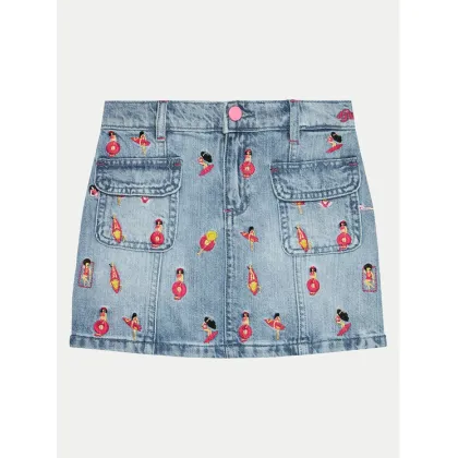 Zdjęcie Guess Spódnica jeansowa J4GD19 D45E0 Niebieski Regular Fit