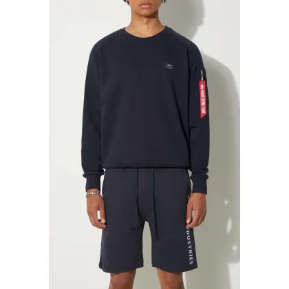 Zdjęcie Alpha Industries szorty Al Sweat męskie kolor granatowy 116365.07-GRANATOWY