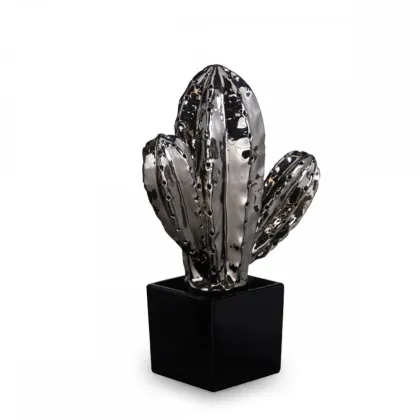 Zdjęcie Lampa stołowa z ceramiki z wewnętrzną żarówką H.48xL.33xP.16 cm