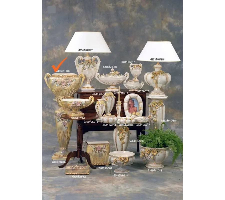 obrazek 1 Elegancka złota ceramiczna donica