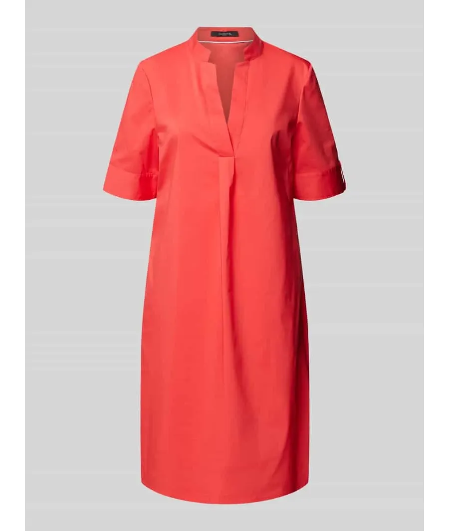 obrazek 1 Sukienka o długości do kolan z kołnierzem z lamówką