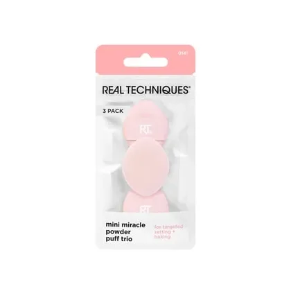 Zdjęcie Real Techniques Mini Miracle Powder Puff Trio Gąbka do makijażu 1 szt.