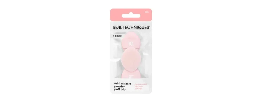 obrazek 1 Real Techniques Mini Miracle Powder Puff Trio Gąbka do makijażu 1 szt.