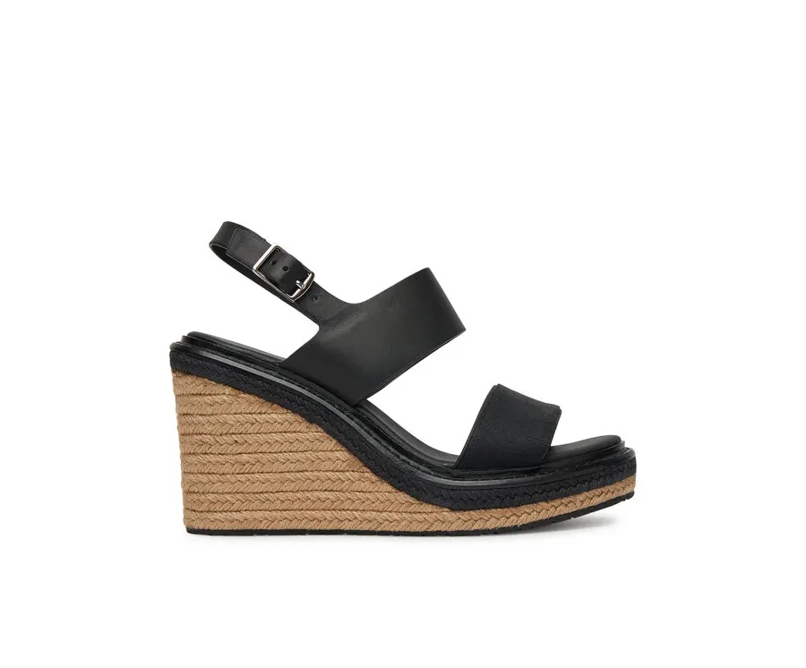 obrazek 1 Calvin Klein Espadryle Wedge Sandal 70 - Jacq HW0HW02386 Czarny