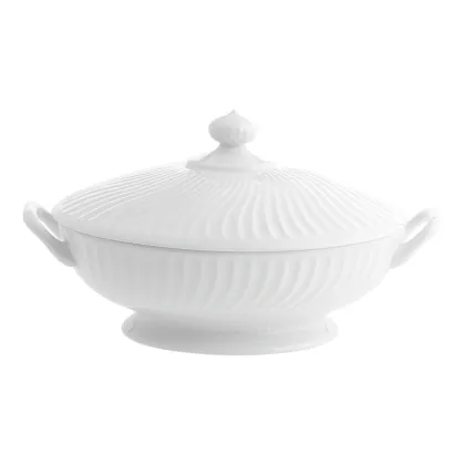 Zdjęcie Porcelanowa waza Sagres z wyjątkowym zdobieniem przypominającym fale - Vista Alegre