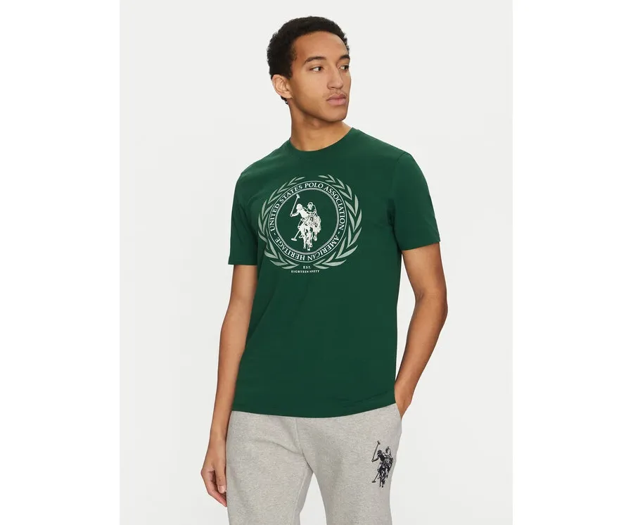 obrazek 1 U.S. Polo Assn. T-Shirt MUP3641 Zielony Regular Fit
