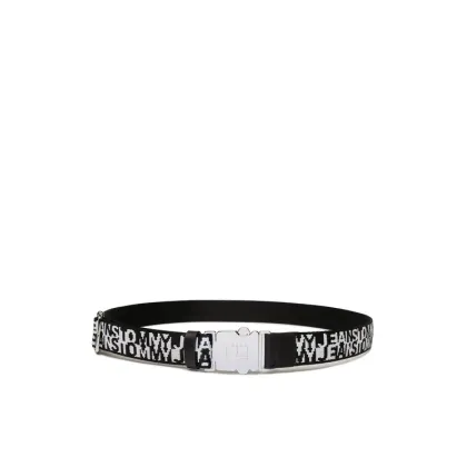 Zdjęcie Tommy Jeans Pasek Damski Tjw Fashion Webbing 3.0 AW0AW14613 Czarny