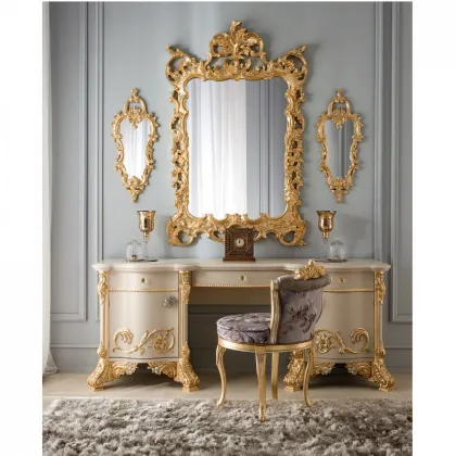 Zdjęcie Klasyczne centralne lustro do konsoli