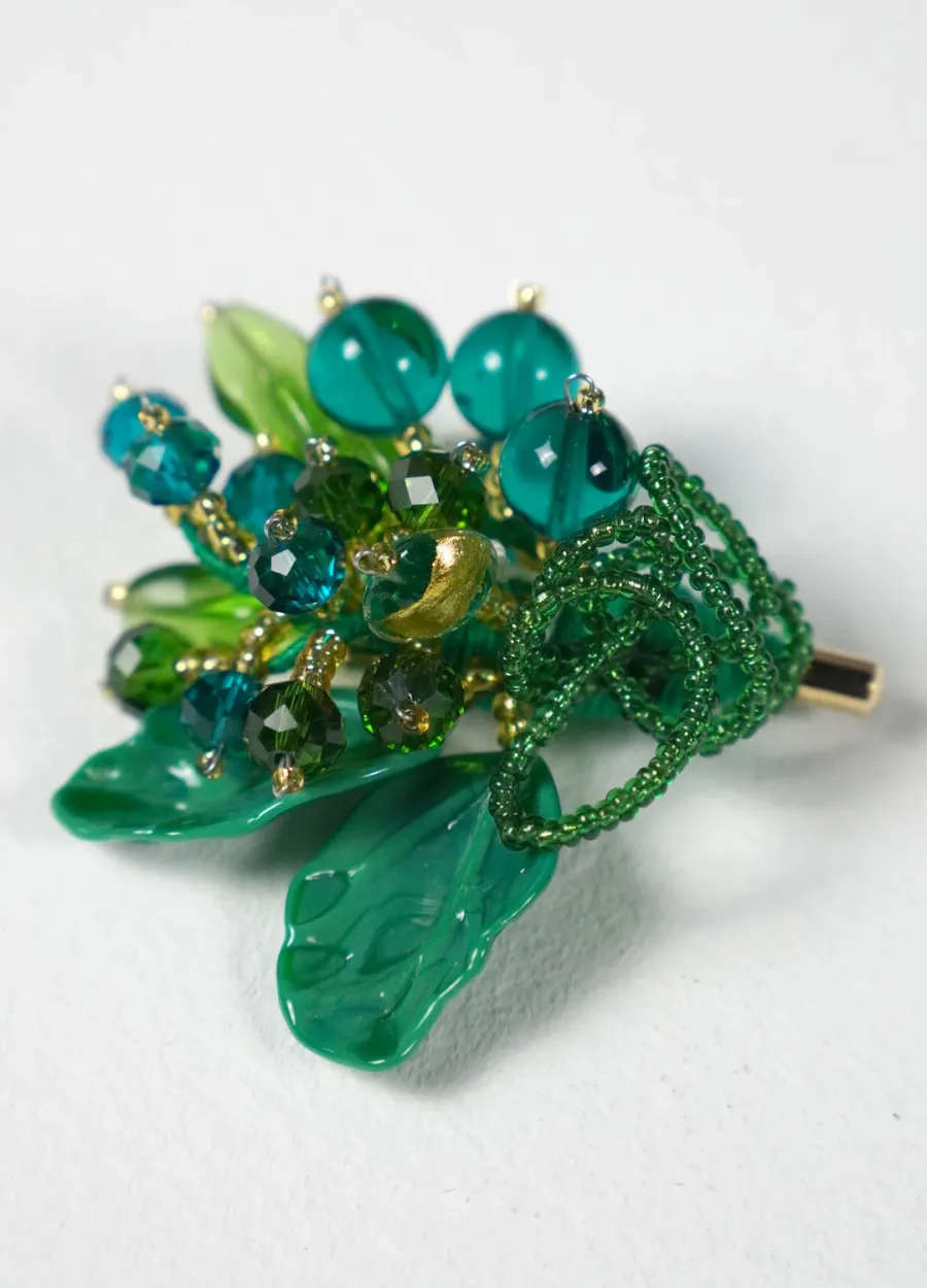 obrazek 1 Prestiżowa broszka z perłami ze szkła Murano