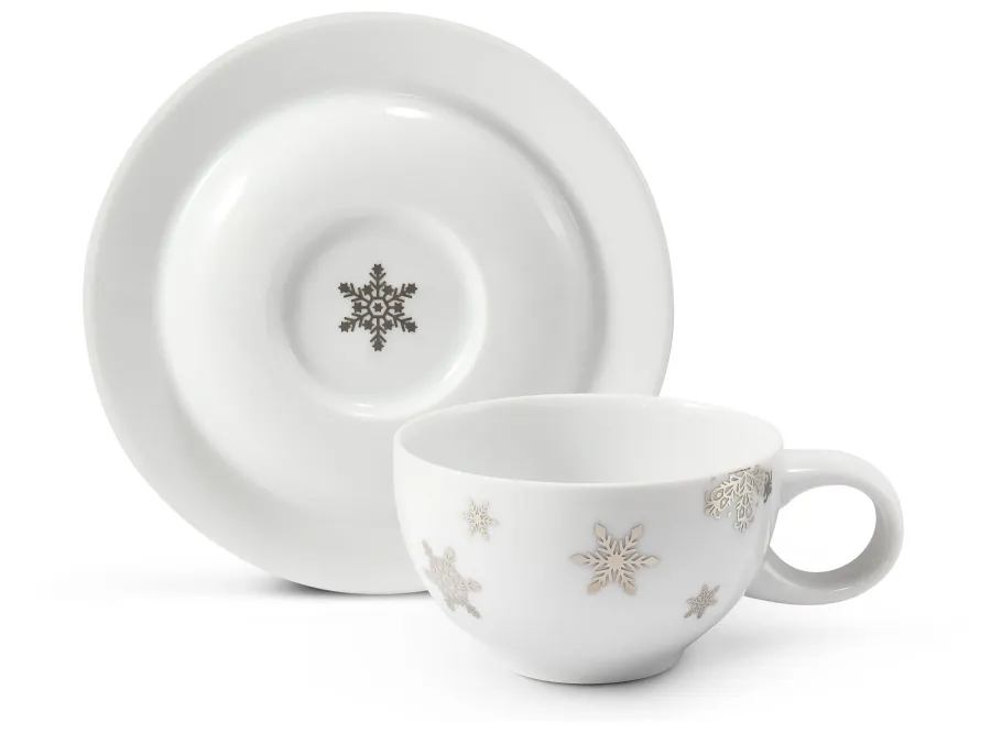 obrazek 2 Piękna porcelanowa filiżanka do herbaty ze spodkiem zdobiona gwiazdkami – Leander