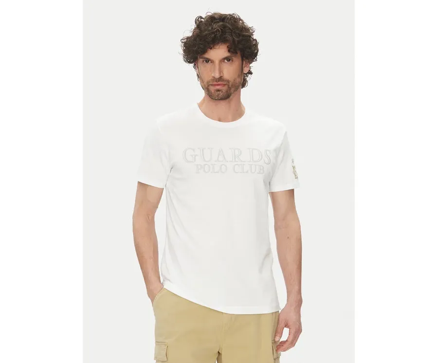 obrazek 1 La Martina T-Shirt Anselm MARG31 JS206 Biały Regular Fit