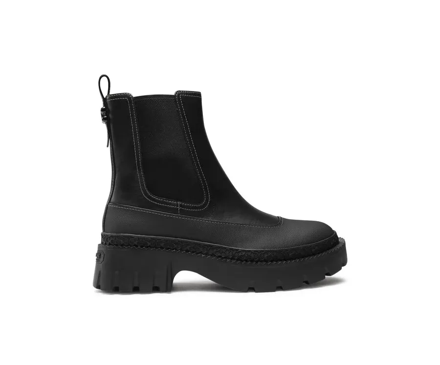 obrazek 1 Coach Botki Jayla Leather Bootie CM770 Czarny