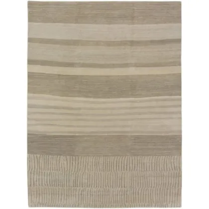 Zdjęcie Beżowo-szary dywan z wełny Odegard Carpets