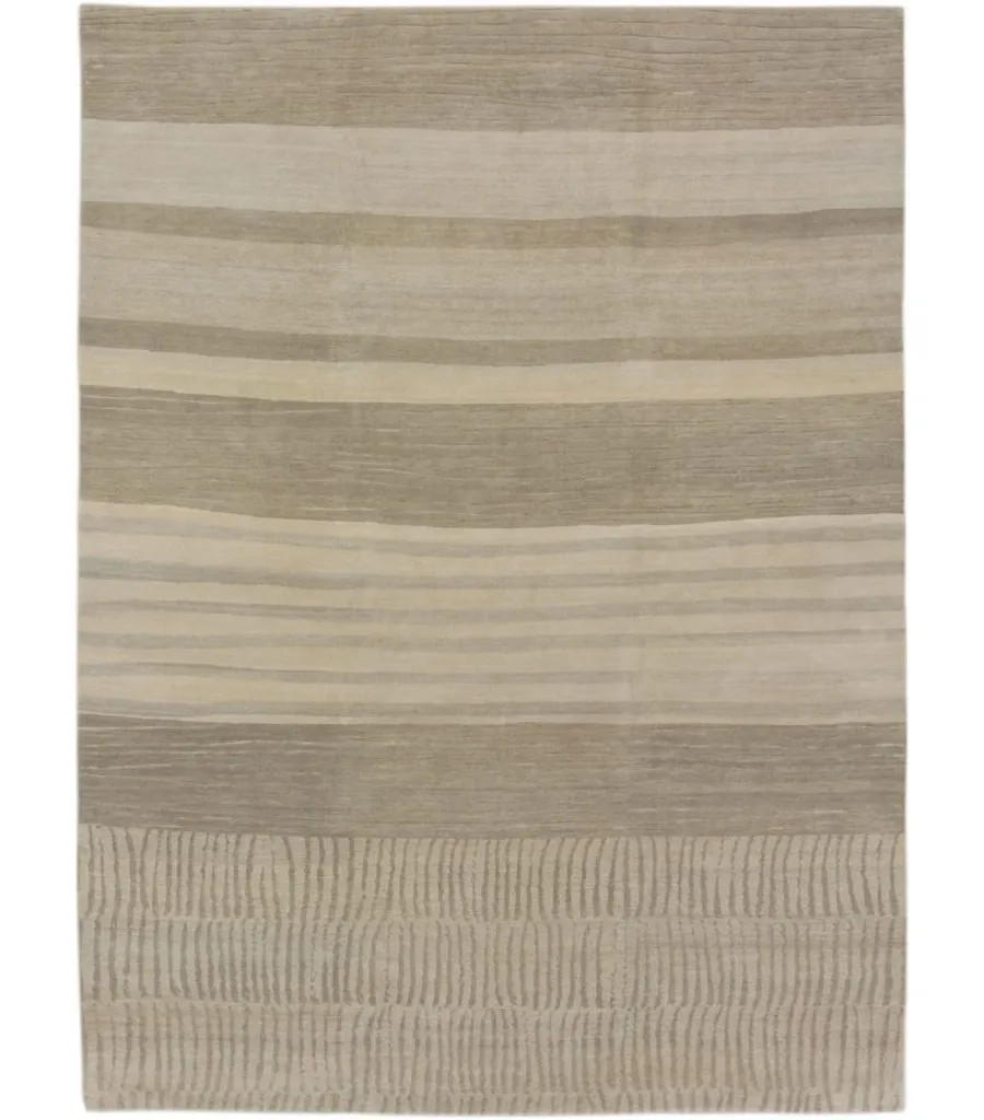 obrazek 1 Beżowo-szary dywan z wełny Odegard Carpets